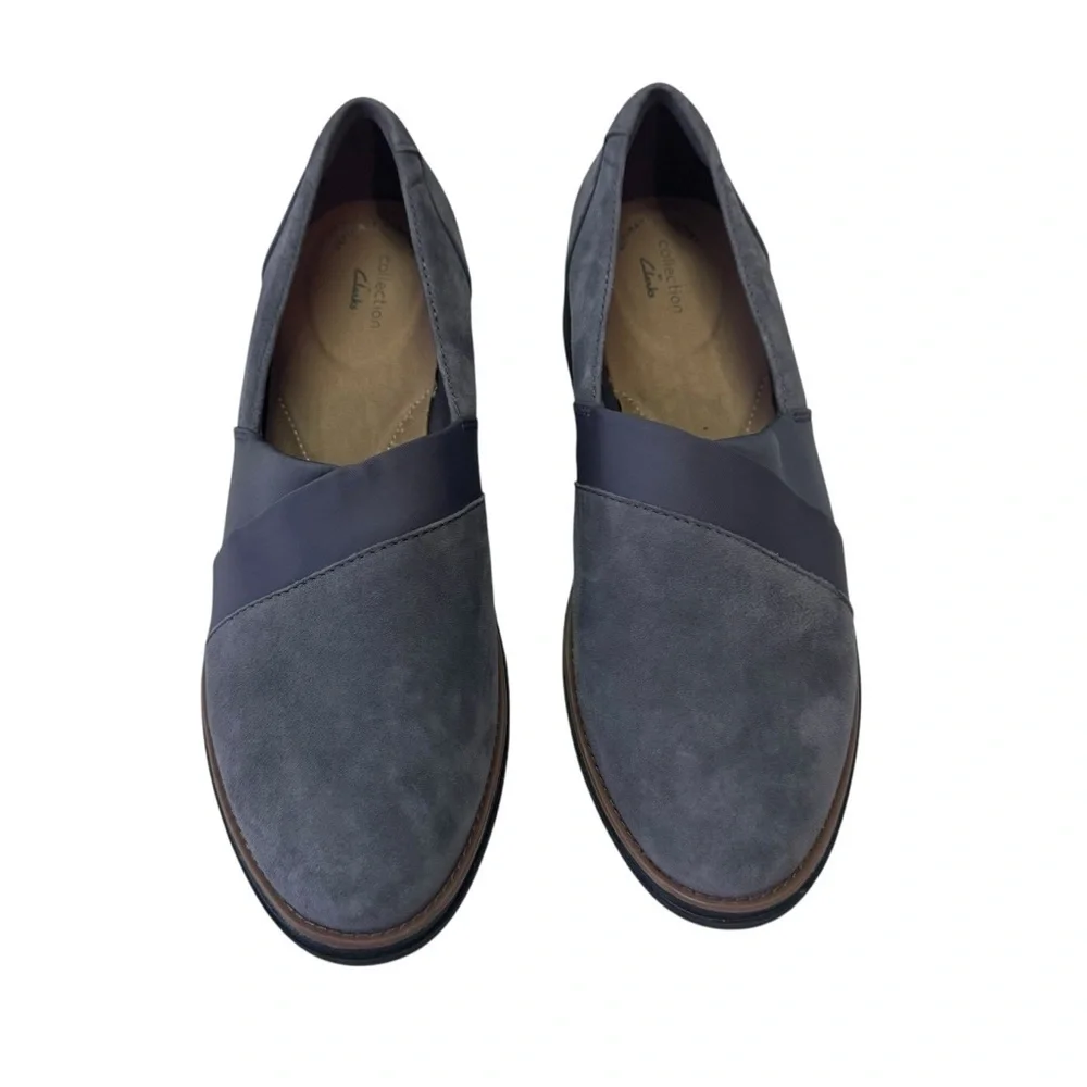 Clarks Blue Flats Minimalist Design